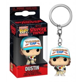 Stranger Things Dustin S04 Llavero Pop!